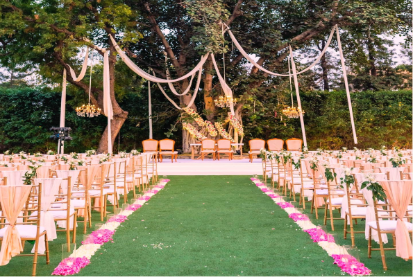 Lawn and Hall at Amaara Farms