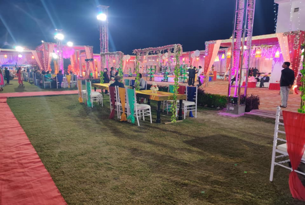 Hall at Royal Aayojanam Hotel Banquet And Lawn