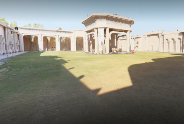 Lawn and Hall at Mysore Mahal