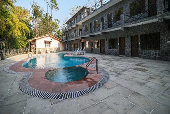 Lawn at Ashoka Tiger Trail Resort