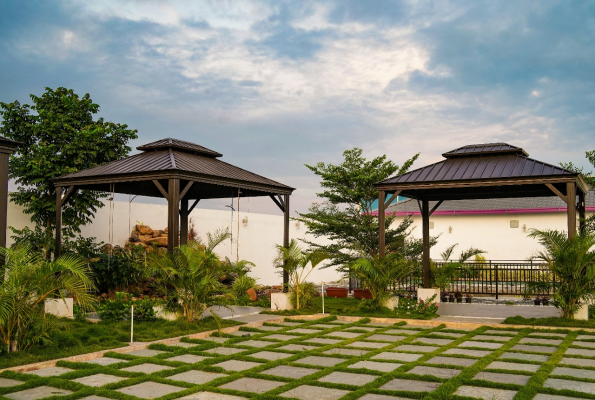 Aj Gardens | Lawn of Aj Gardens in Red Hills, Chennai | Venuelook