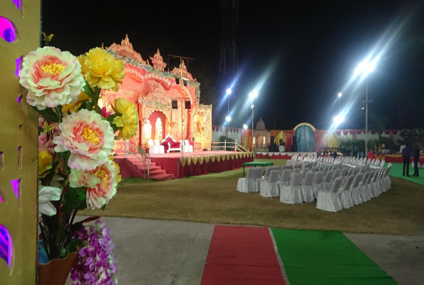 Lawn at Manmandir Hotel And Garden