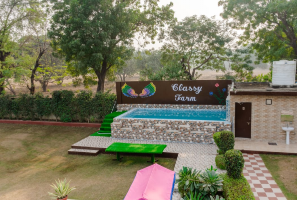 Marriage Lawn With Pool at Classy Farm