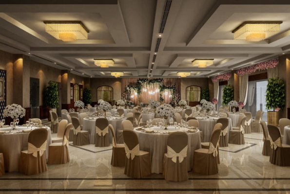 Ball Room With Open Area at Crossroads Banquets Conventions