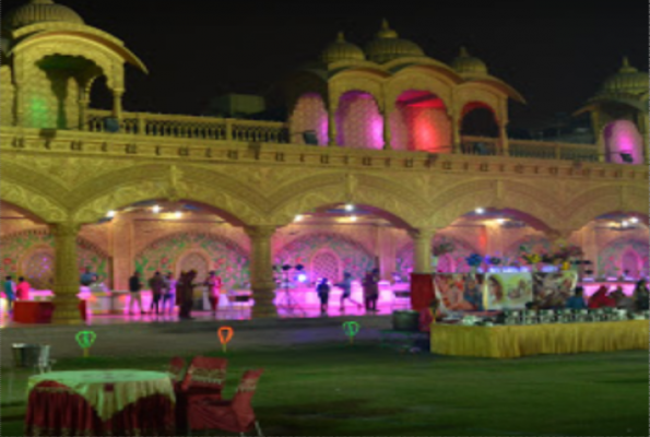 Lawn and Hall at Amit Mahal
