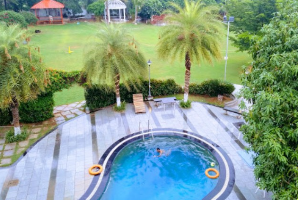 Poolside at Boddam Resorts