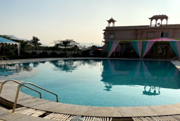 Poolside at Bhanwar Singh Palace