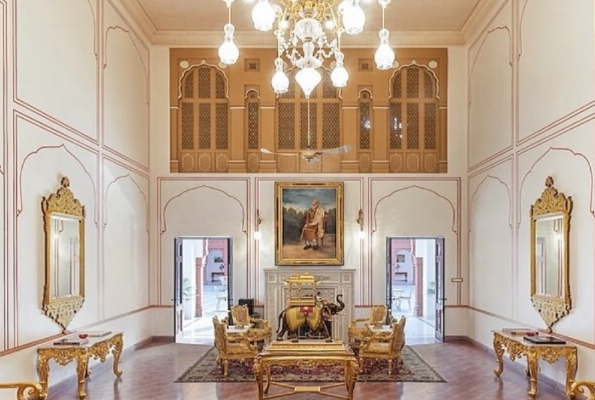 Hall at Hotel Gaj Kesri