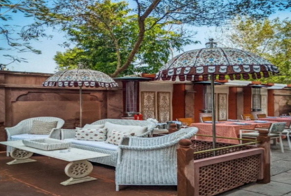 Poolside at Narendra Bhawan