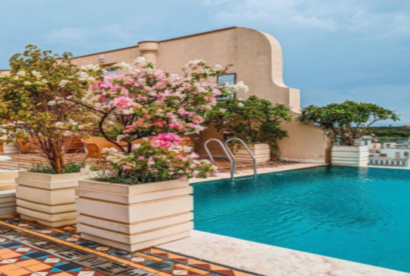 Poolside at Narendra Bhawan