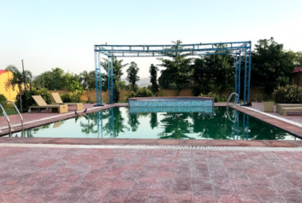 Poolside at Pushkar Rajwara Resort