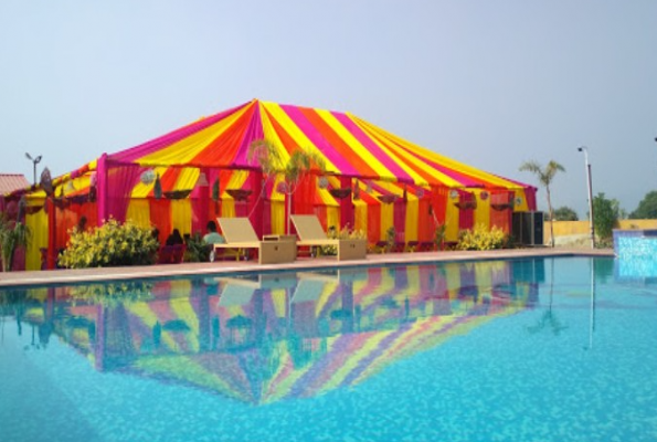 Poolside at Pushkar Rajwara Resort