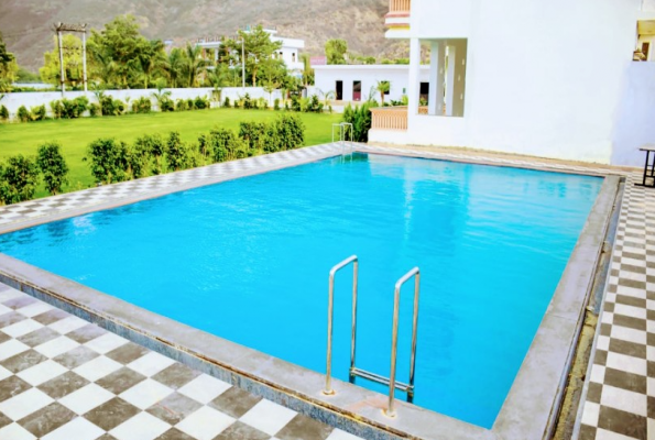 Poolside at The Sunrise Resort Pushkar