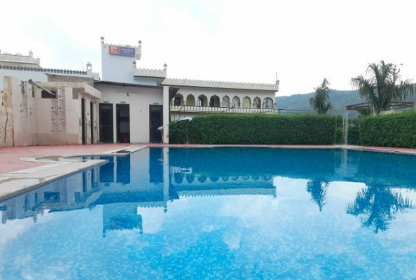 Poolside at Parvat Valley Resort