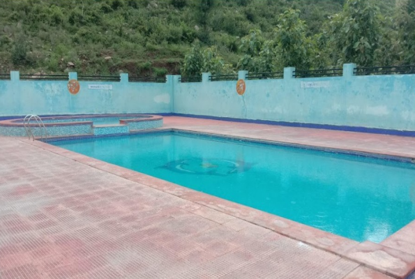 Poolside at Hotel Krishna Palace