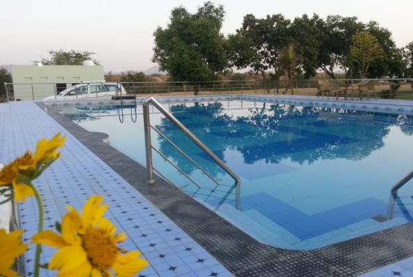 Poolside at Chitrakoot Garden And Resort