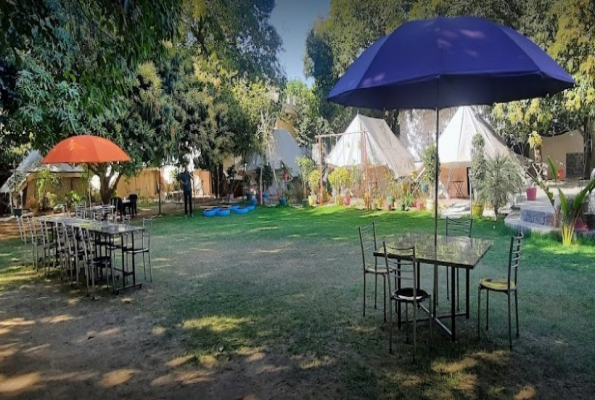 Poolside at Neel Amar Garden Restaurant And Camps