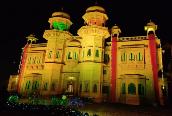 Side Lawn at Jawahar Niwas Palace