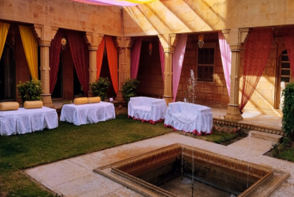 Central Courtyard at Jawahar Niwas Palace