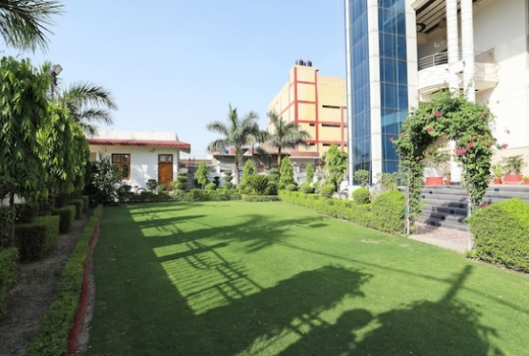 Lawn at Hotel Crown Regency