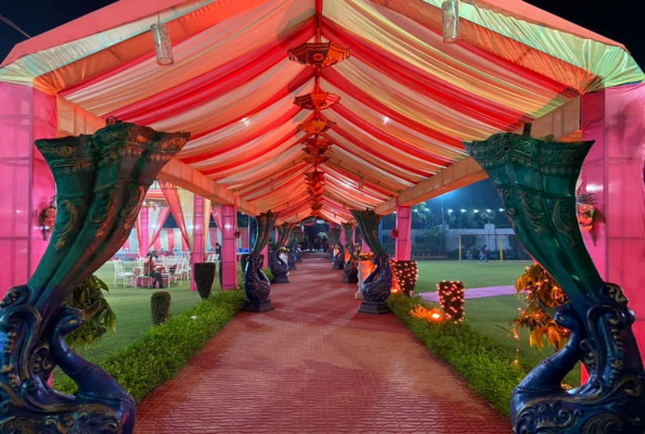 Lawn at Shri Ramtara Farm And Banquet Hall