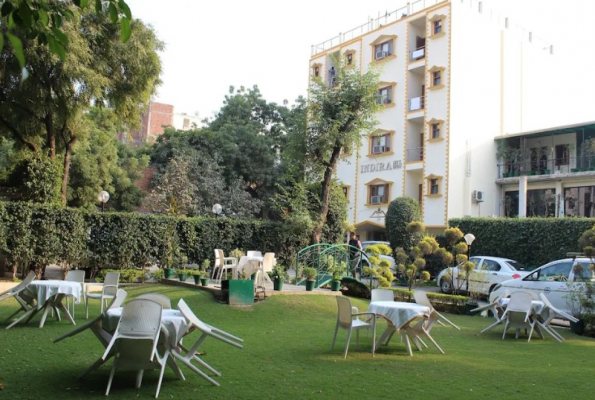 Lawn at Indira International Inn