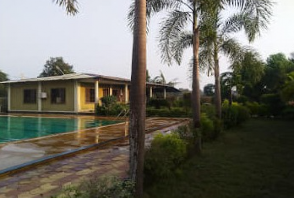 Poolside at Baliraj Farmhouse