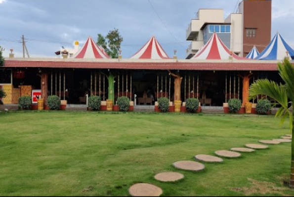 Lawn at Balaji Farm House