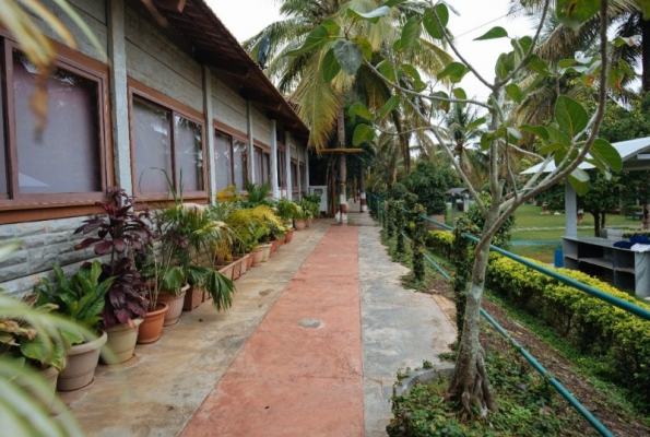 Hall at Gubbi Goodu Veg Resort