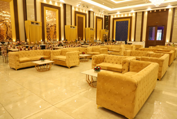 Banquet Hall at Saffron Banquet Babas Lavanya Hospitality