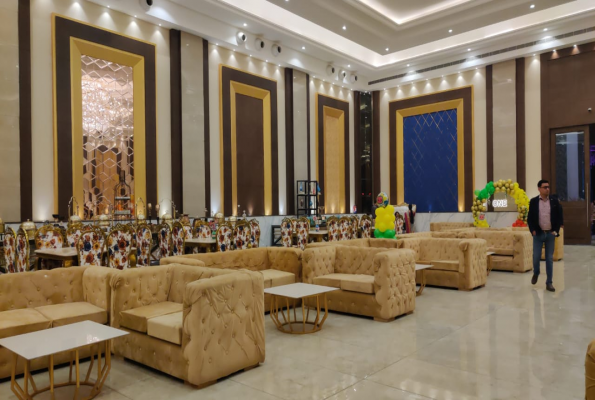 Banquet Hall at Saffron Banquet Babas Lavanya Hospitality