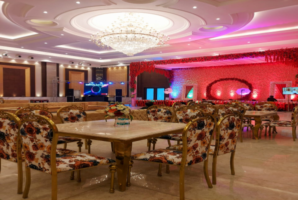 Banquet Hall at Saffron Banquet Babas Lavanya Hospitality