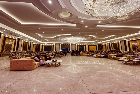 Banquet Hall at Saffron Banquet Babas Lavanya Hospitality