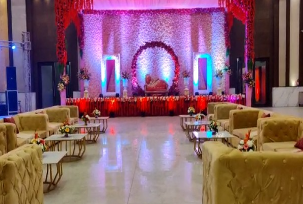 Banquet Hall at Saffron Banquet Babas Lavanya Hospitality