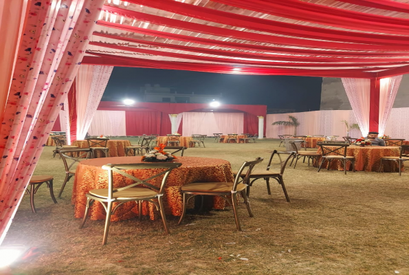 Banquet Hall at Saffron Banquet Babas Lavanya Hospitality