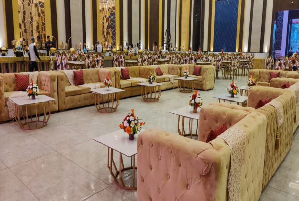 Banquet Hall at Saffron Banquet Babas Lavanya Hospitality