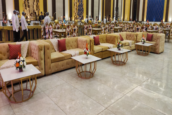 Banquet Hall at Saffron Banquet Babas Lavanya Hospitality