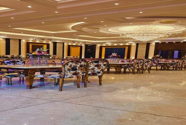 Banquet Hall at Saffron Banquet Babas Lavanya Hospitality