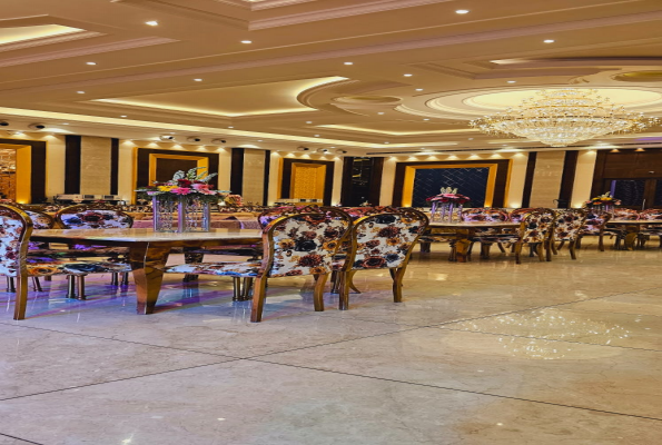 Banquet Hall at Saffron Banquet Babas Lavanya Hospitality