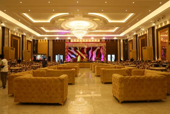 Banquet Hall With Lawn at Saffron Banquet Babas Lavanya Hospitality