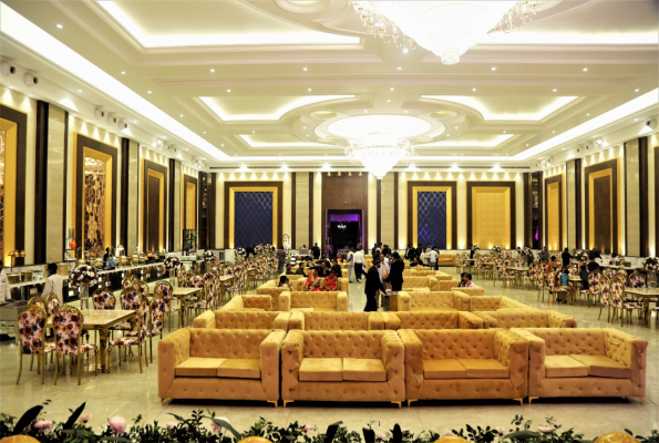 Banquet Hall With Lawn at Saffron Banquet Babas Lavanya Hospitality