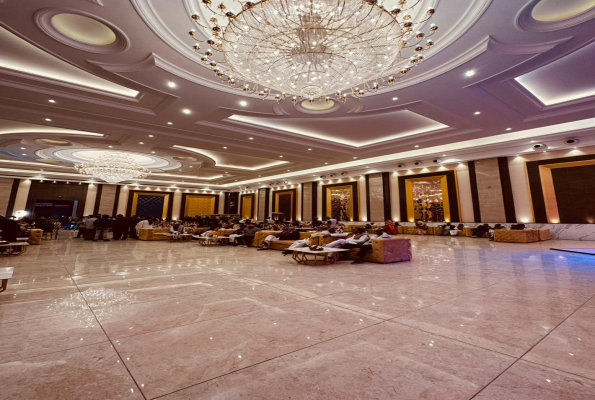 Banquet Hall With Lawn at Saffron Banquet Babas Lavanya Hospitality