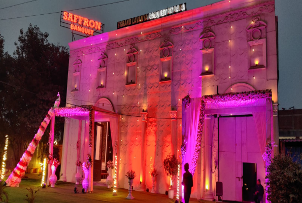 Banquet Hall With Lawn at Saffron Banquet Babas Lavanya Hospitality