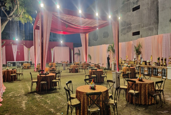 Banquet Hall With Lawn at Saffron Banquet Babas Lavanya Hospitality