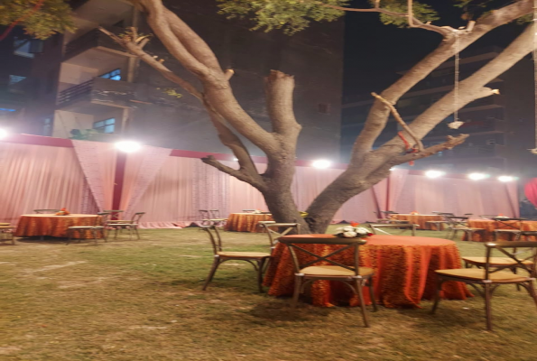 Banquet Hall With Lawn at Saffron Banquet Babas Lavanya Hospitality