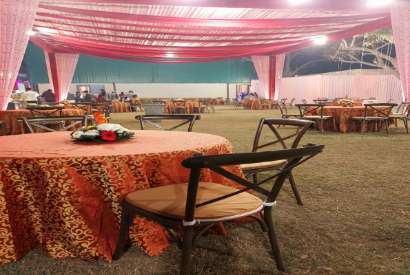 Banquet Hall With Lawn at Saffron Banquet Babas Lavanya Hospitality