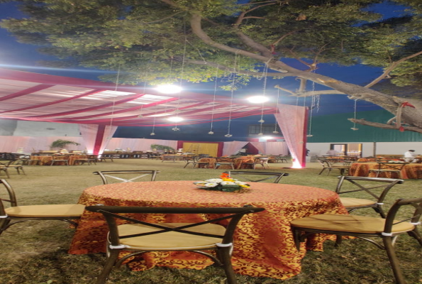 Banquet Hall With Lawn at Saffron Banquet Babas Lavanya Hospitality