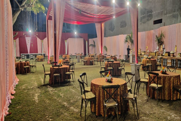 Banquet Hall With Lawn at Saffron Banquet Babas Lavanya Hospitality