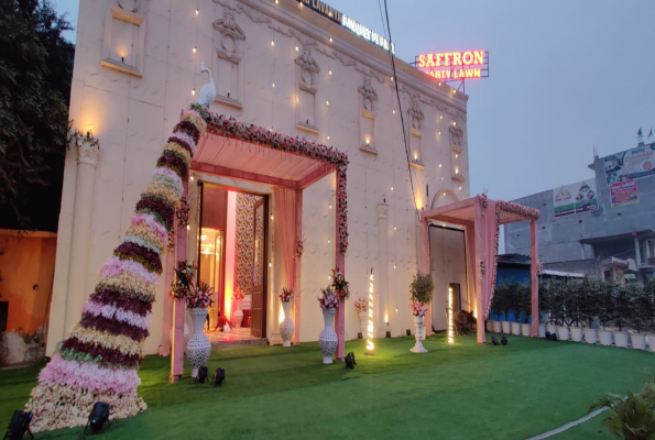 Banquet Hall With Lawn at Saffron Banquet Babas Lavanya Hospitality