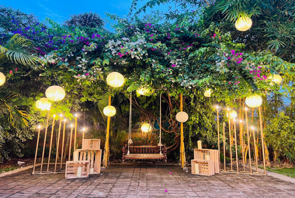 Open Air Hall at Shree Swargha Heritage Wedding Venue